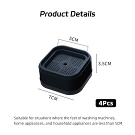 Furniture Risers 4 PCS Table Lifts Risers Furniture Risers for Sofas Chair Raisers Durable Furniture Raisers Blocks Square Bed Raisers Heavy Duty Leg Risers for Chair Sofa Desk Couch Table Legs