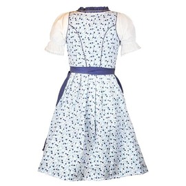 MS-Trachten Women's Dirndl Set Hanna 3-Piece Costume Dress Blue Flowers, blue