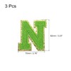 sourcing map Chenille Letters N Patches Large Size 80mm/3.15 Inch