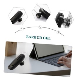 TEHAUX 1set Replacement Ear Hooks and Earbud Gel for Wireless Headset Ergonomic Design Flexible Secure Fit Compatible with Earphones 20pcs