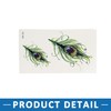 A ABSOPRO Peacock Feathers Pattern Temporary Tattoo Stickers Body Arm