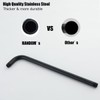 RANDOM 16 Inch Shower Arm with Flange,Stainless Steel 90 Degree