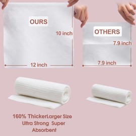 Disposable Face Towel XL 2024 Latest Thick Size 10 x 12 Inch Face Towels Disposable for Washing the Face Clean Skin Wipes Face Towels Disposable Clean Towels