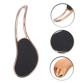 Healeved Professional Foot Care Tool Long Handle Foot File Glass Tool for Dry Skin Removal Comfortable Handling Perfect for Home Shop