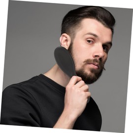 FOMIYES Beard Grooming Brush for Men Barber Beard Beard Brush Beard Care Brush Beard Cleaning Brush Male Beard Brush 1 Black Handle