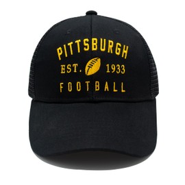 IMAKJEB Pittsburgh Hat for Men Women Baseball Cap Apparel Gifts Black Hat