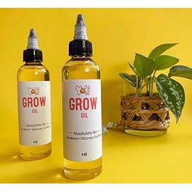 Generic 100% Natural Nourishing Growth Hair oil. Strengthen + Moisturize with Biotin 4 oz (Yoki Says GROW)