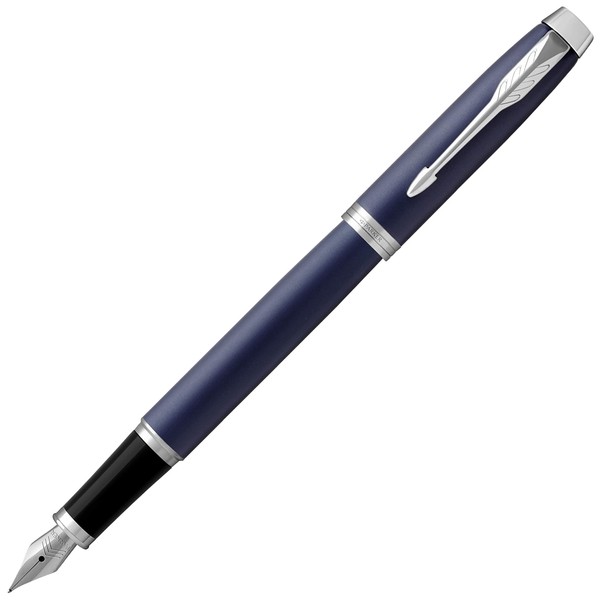 Parker CT 1975597 Premium Fountain Pen, F Fine Point, IM, Core Line, Royal Blue, Dual Use Type