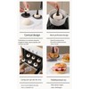 CJQINGRUN 6-Piece Silicone Donut Pan & Bagel Mold Set for