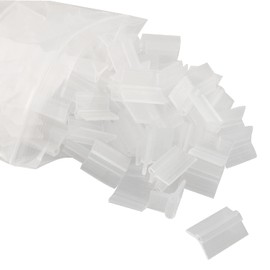 JCBIZ 100pcs Clear Horticulture Grafting Clamps 2mm Plastic Plant Grafting Clips Support Clips for Vine Beans Vegetables Fruits Rose
