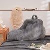 Aimuan Reading Pillow Bed Rest Pillow with Arms Rabbit Fur