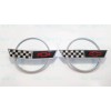 AUTO 2PC 1984-1996 C4 Corvette Chrome Front Nose Hood Rear