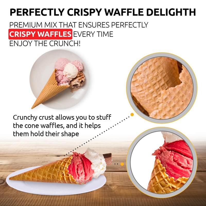 OldSoul Professional Cone Waffle Mix | Original Flavour | Batter