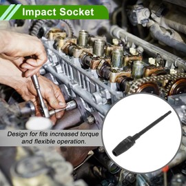 HOPESPANNER Universal 168mm Impact Socket Durable Hardware Tool CR-V 1 Pcs 6 Point 9mm for Car Motorcycle Dirtbike Repair