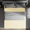 wyewye Double Fitted Sheet, Cream, 135x190 cm with 40 cm