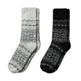 NORDIC Socks 2 Pairs of Merino Wool Socks for Men and Women, Winter Socks, Warm Socks, Soft and Comfortable, Bergen