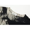 Mens Hip Hop Tie-Dyed Hipster Curve Hem T Shirt(1803ZR Black