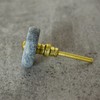 ARTISNO Round Marble Brass Knob, Modern Cabinet Knob, Decorative Hardware,