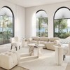Arch Window Pleated Blinds Half Circle Window Shades Cordless Non-Woven