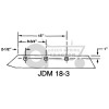 Wiese Plow Share, 20" 3 Bolt JD Metric for John Deere A32223, A42809