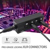 HiCHN 3Pin XLR 1 Male to 4 Female Splitter Converter,