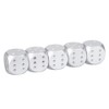 Silver Dice, Silver Dice, Polyhedral Dice Set, Metal Dnd Dice