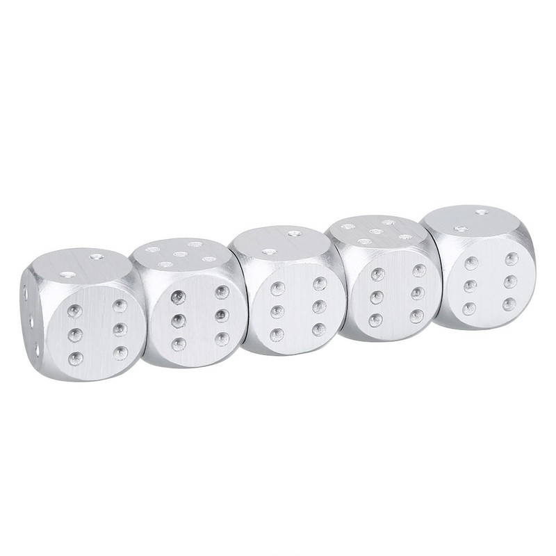 Silver Dice, Silver Dice, Polyhedral Dice Set, Metal Dnd Dice