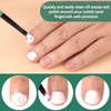 HINZIC 3PCS Nail Clean Up Brushes, Green Nail Art Polish