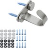 6Pcs Stainless Steel Screws Mount Ceiling Hooks,Robe/Towel Clothes Hook Hanger,