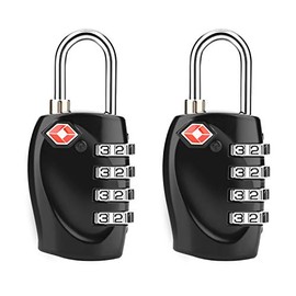 TSA Candado para equipaje Luggage Locks Candado de acero Cerraduras de equipaje con combinación de 4 dígitos Candado de viaje aprobado para maletas y mochilas