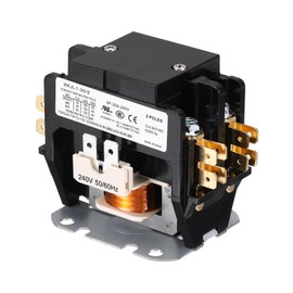 DMiotech HVAC Contactor, 2 Pole FLA 30 Amps 240V Coil Air Conditioner Contactor Compressor Condenser Motor AC Definite Purpose Contactor, UL Listed