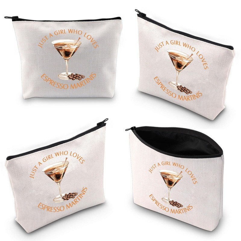 Espresso Martini Cosmetic Makeup Bag Espresso Martini Present for Women