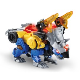 VTech Switch & Go Dinos Thorn the Triceratops Kids Toy, Interactive 2-in-1 Dinosaur Toy with Light and Sound Effects, Triceratops Toy, Dinosaur Toy for Children Ages 3, 4, 5, 6+ Years, English Version