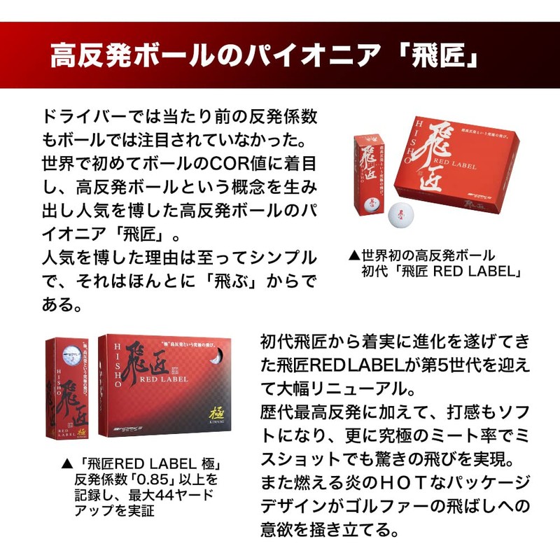 Works Golf Golf Ball Tosho Red Label Pole White 2023