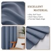 Lecloud Cortinas de cocina azul vaquero de 91 cm de