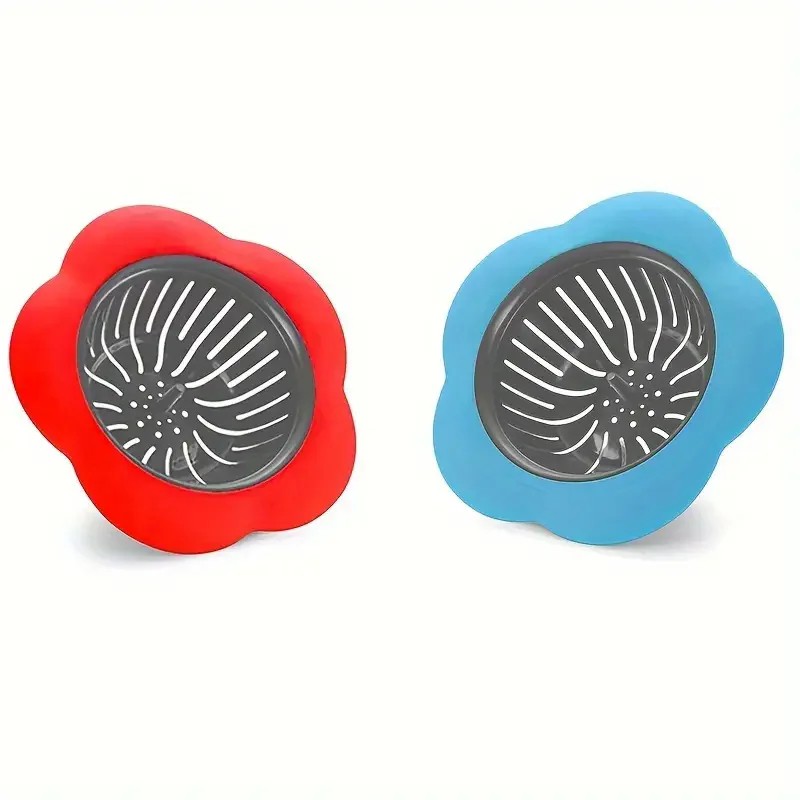 2-Pack Silicone Sink Strainers for Kitchen Drains – 4.5-Inch Anti-Clog