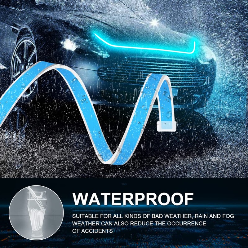59'' Car Hood Light Strip, 12V Daytime Running Light Stirp