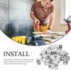 100 Stück Z-Typ-Haken, Bilder-Aufhängesystem, robuste Metallaufhänger, Bilderrahmen, Schreibtisch-Clips, Z-Clips für
