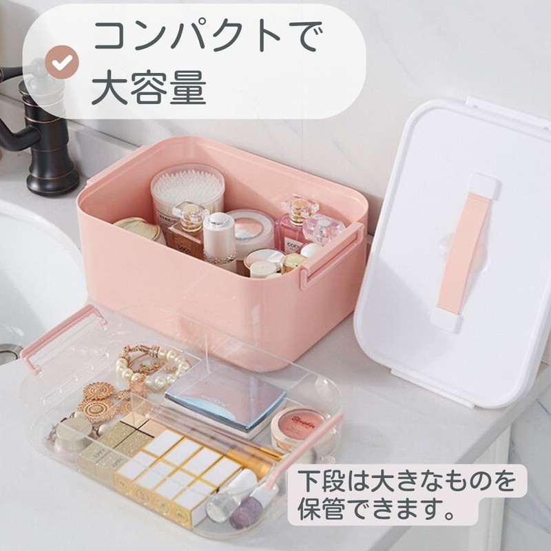 Copeflap 薬箱 救急箱 お薬ボックス ケース 持ち運び 携帯用 大容量 家庭用 (小)