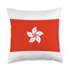 Hong Kong Flag MD Design Hong Kong Flag Throw Pillow,