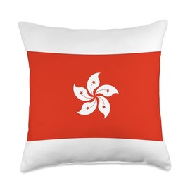 Hong Kong Flag MD Design Hong Kong Flag Throw Pillow, 18x18, Multicolor