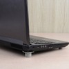 Portable laptop stand, mini stand, desk/table mount, creating ventilation space, heat dissipation, angle adjustment, blocking heat / 간이 노트북 받침대 미니 받침 책상 테이블 거치 퉁풍 공간 만들기 발열 해소 각도 조절 열기 막기