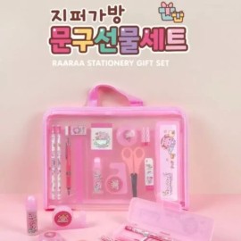 신학교 입학선물 신학생 15000 지퍼가방문구선물세트2 핑크 11920 Theological Seminary Entrance Gift Seminarian 15000 Zipper Pouch Gift Set 2 Pink [Individual item]