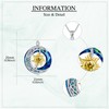 MONGAS Sun And Moon Necklace Sterling Silver Sun Moon Pendant