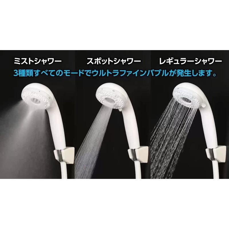 KVK Ultra Fine Bubble Shower Head PZS370 White