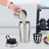 iAbaigla 304 Stainless Steel Protein Mixer Cup, Single Layer with