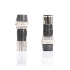THE CIMPLE CO Coaxial Cable Compression Fitting Connector - for RG6 Coax Cable - with Weather Seal O Ring, Weather Boot, and Water Tight Grip (25 Pack)