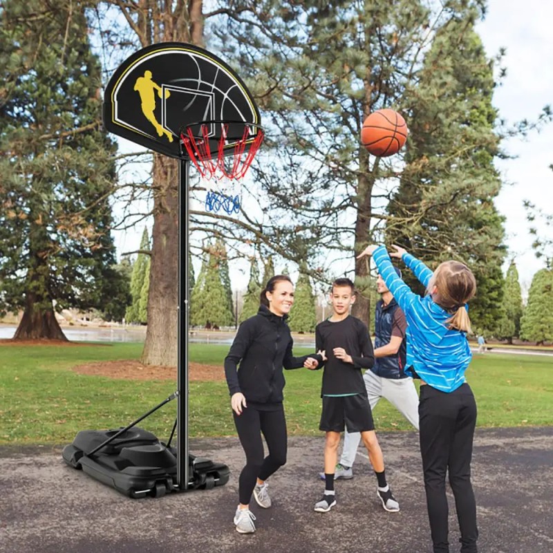 Adjustable 10 Feet Portable Basketball Goal Hoop System 4.25 Inches