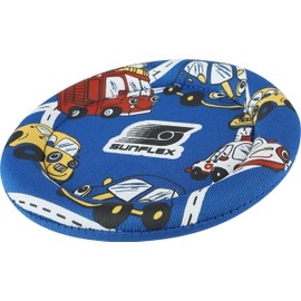 Sunflex® Youngster Cars Throwing Disc, Soft & Lightweight Flying Disc for the Beach and the Park, for Children's Hands, Flying Disc, Extremely Robust and Flight Stable