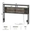 Unikito Queen Size Headboard with Storage, Headboards with Outlets and